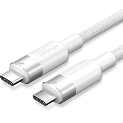 Kabel USB-C Vention 5A 100W 1m Weiß