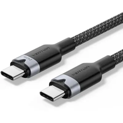 Kabel USB-C Vention TRIBF 1m 240W 5A Schwarz