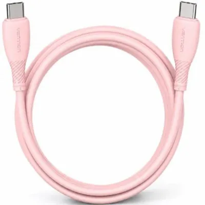 Vention USB-C auf USB-C Kabel 60W 480Mbps 1m Rosa