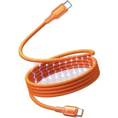 Magnetyk USB-C Kabel Vention TSAOG 5A 240W 1,5m Orange