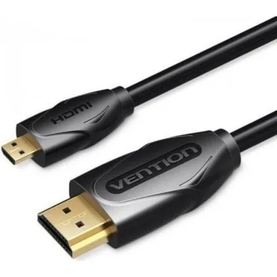 HDMI-Kabel Vention VAA-D03-B100 1m Micro HDMI auf HDMI High Speed 10.2Gbps 24K Schwarz