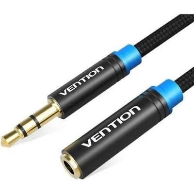 Vention VAB-B06-B500-M Stereokabel, 3,5 mm Stecker auf Buchse, 5 m, Schwarz