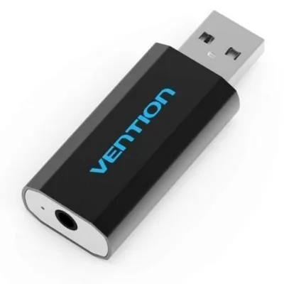 Soundkarte Vention VAB-S15-B USB Macho - 3,5mm Klinke Buchse Soundkarte Vention VAB-S15-B USB Macho - 3,5mm Klinke Buchse