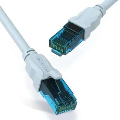 Vention VAP-A10-S500 Cat.5e 5 m Blau und Schwarz 100 Mbit/s UTP CCA 26AWG Netzwerkkabel