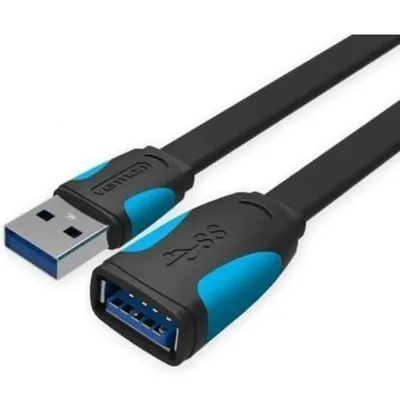 Vention VAS-A13-B200 USB 3.0-Verlängerungskabel, 2 m, 5 Gbit/s, Schwarz und Blau