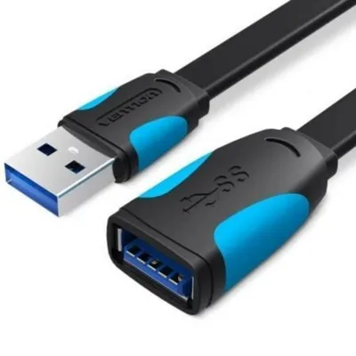 USB Verlängerungskabel Vention VAS-A13-B300 USB 3.0 5Gbps 3m Schwarz Blau USB Verlängerungskabel Vention VAS-A13-B300 USB 3.0 5Gbps 3m Schwarz Blau