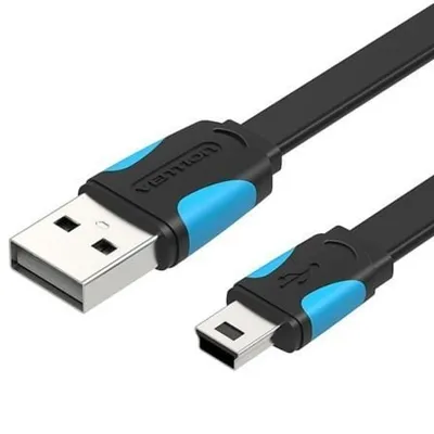 Vention USB-Kabel VAS-A14-B150 1,5 m 480 Mbit/s Blau Schwarz Mini USB Stecker-Stecker