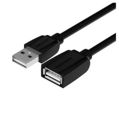 Vention VAS-A44-B200 480Mbps 2m USB 2.0 Kabel Stecker-Buchse Schwarz