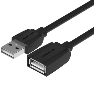 Vention VAS-A44-B500 5 m schwarzes USB 2.0-Verlängerungskabel, USB-Stecker auf Buchse