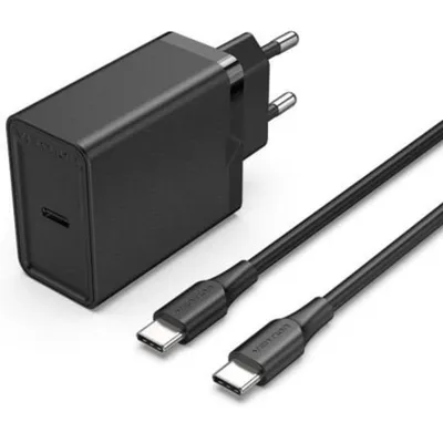 Vention FAHBF-EU 25W USB-C Wandladegerät mit 1x USB-C Kabel 1,5 m