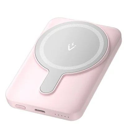 Vention FHSP0 PowerBank 5000 mAh Magnetisch Kabellos (USB-C+C+Kabellos) 20 W Rosa