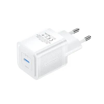 Vention GaN Charger FEPW0-EU Ladekopf mit USB-C Eingang 20W EU Weiß