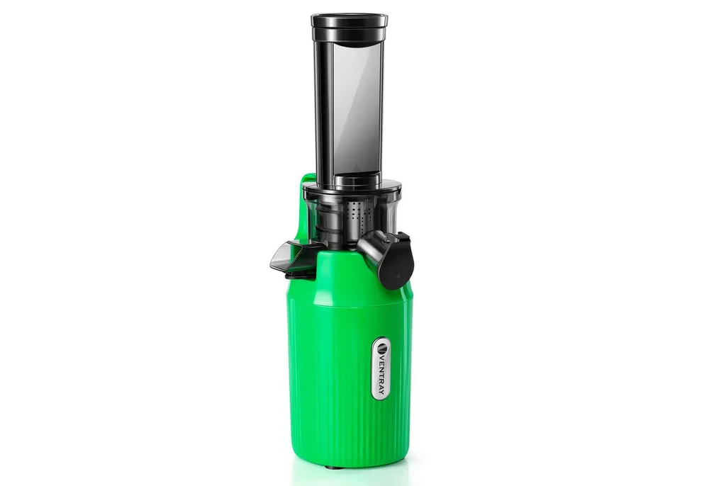 VENTRAY Slow Juicer Kleiner Ginnie Entsafter, kompakt und langsam, nährstoffreich, 100,00 W, Sicherheitsverriegelung