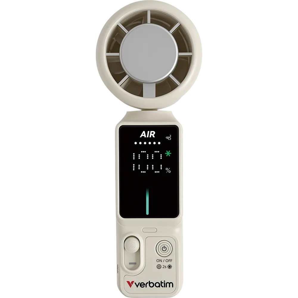 Cool 'n' Go Ice Touch Pro Weiß/Silber Handventilator