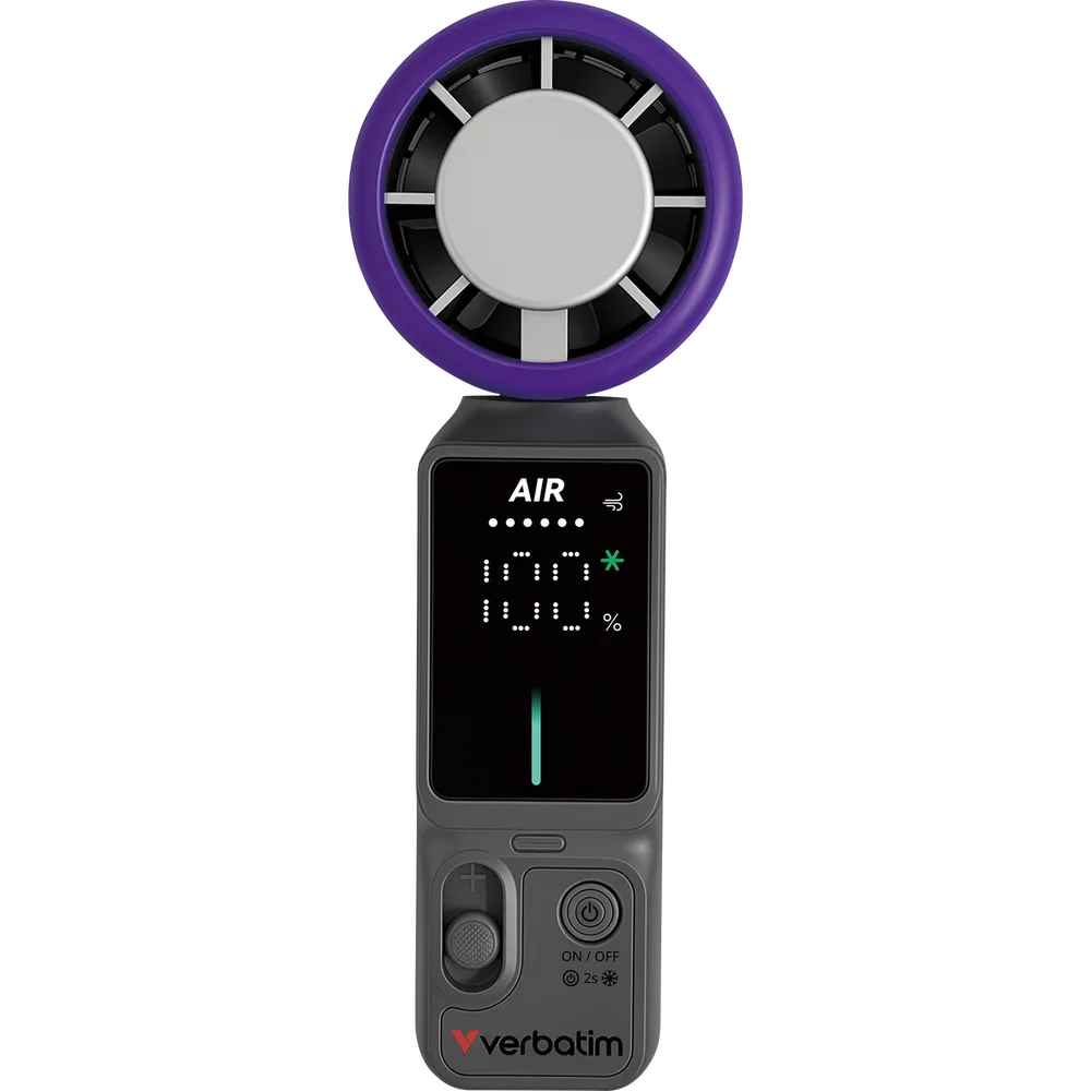 Cool 'n' Go Ice Touch Pro Lila/Grau Handventilator