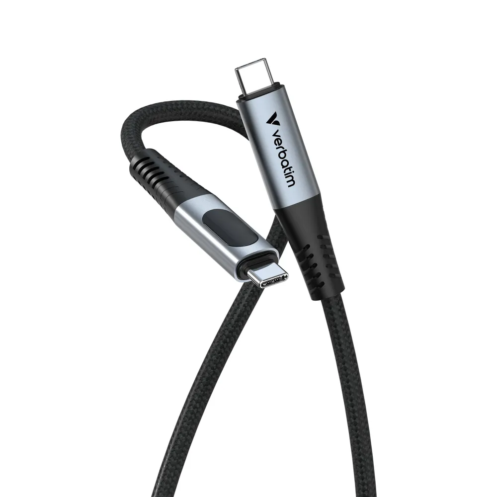 Kabel USB4 Verbatim 31849 1,2 m USB-C nach USB-C 40 Gbit/s Schwarz