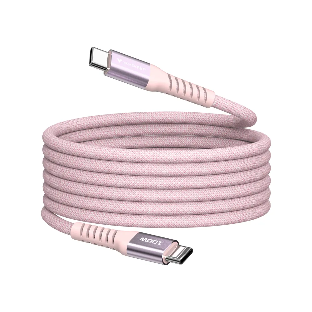 USB-C zu USB-C Kabel Verbatim 31857 1,2 m USB 2.0 Rosa