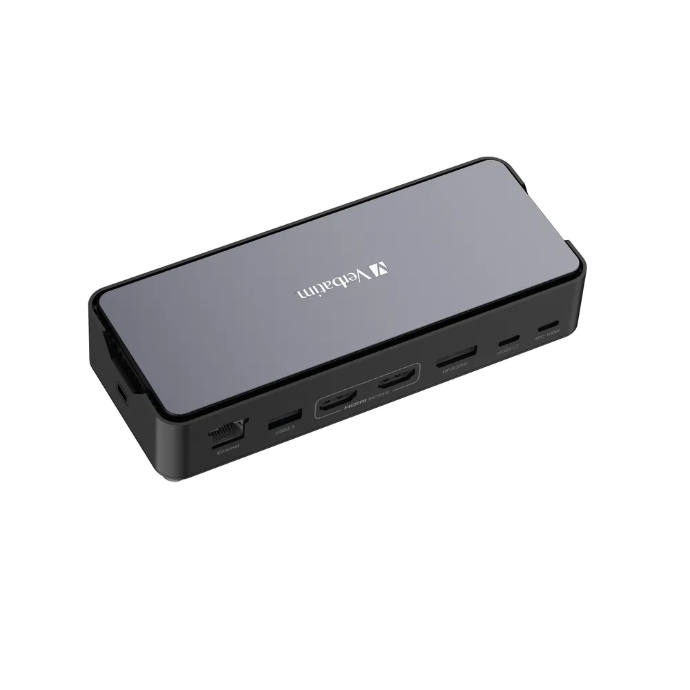 Dockingstation Verbatim CDS-15SSD 256GB SSD USB-C 100W 8K UHD Ethernet