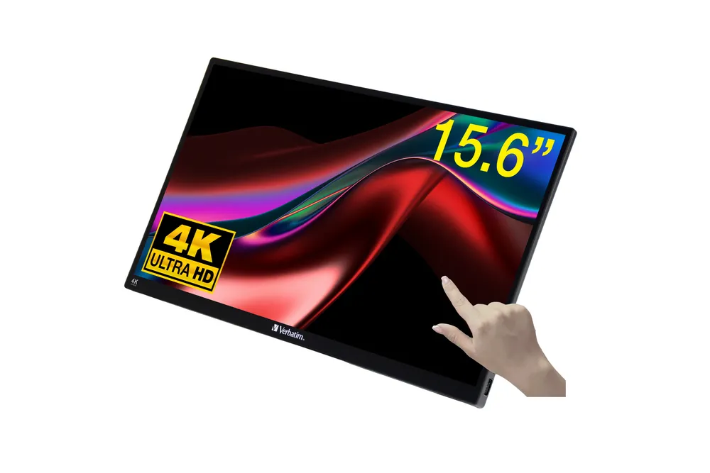 Monitor Verbatim 32238 15,6" 4K Ultra HD 3840x2160 LCD 6 ms Schwarz