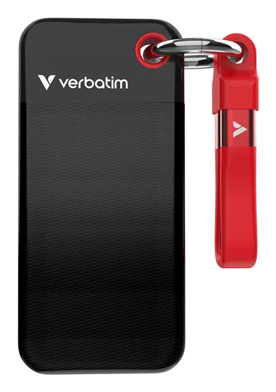 Verbatim SSD 128GB Pocket SSD USB 3.2 Gen 2 Black/Red