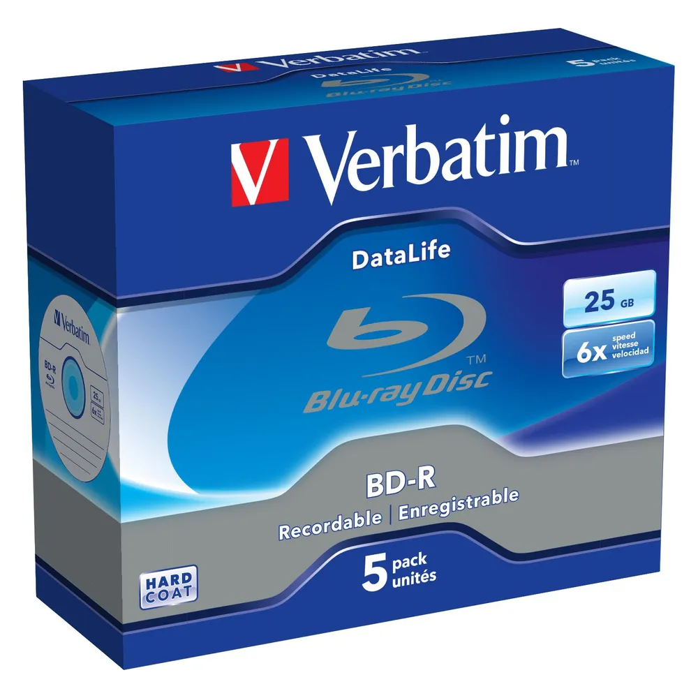 BD-R 25GB, 6x 5er-Pack Blu-Ray-Rohlinge