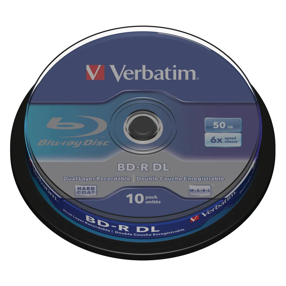 BD-R DL 50GB 6x 10er-Pack Blu-Ray-Rohlinge