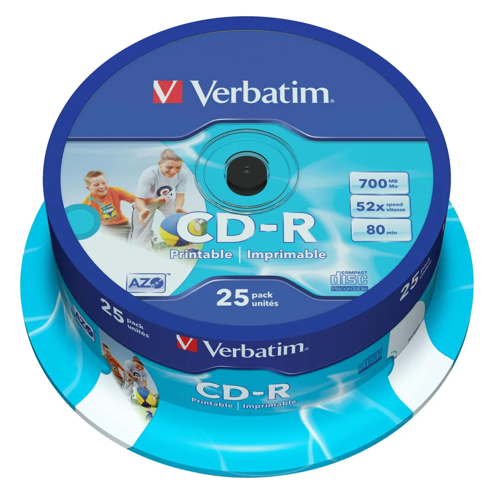 CD-R 700MB 52X Printable 25er-Pack CD-Rohlinge