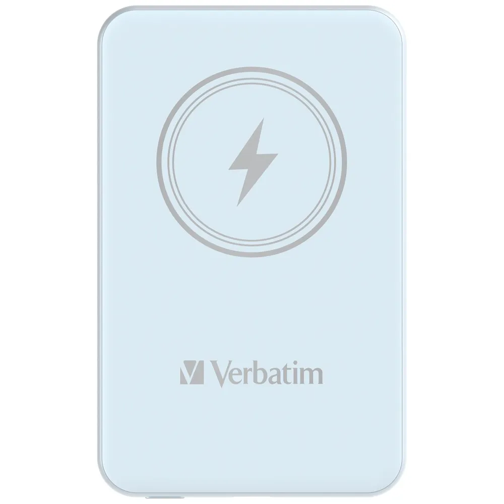 Charge 'n' Go Power Bank 5000 mAh magnetisches kabelloses Laden, Blau