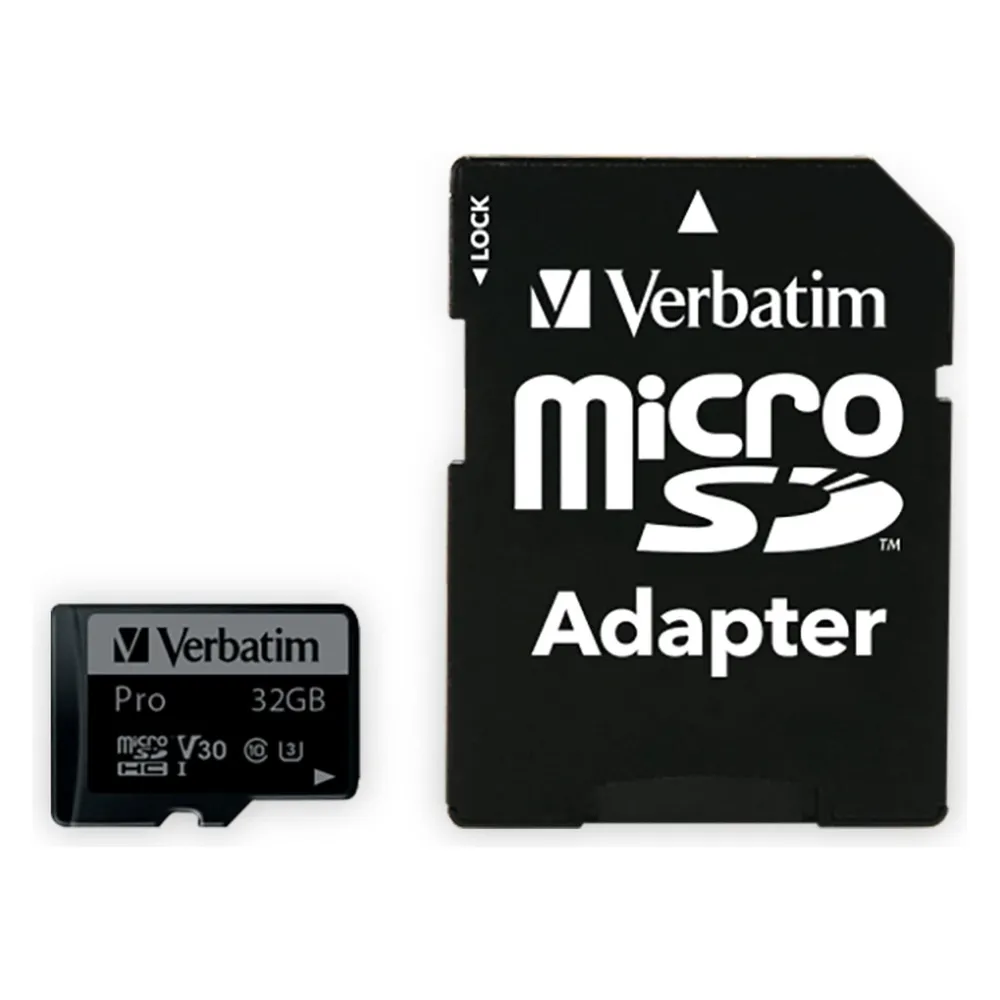 Pro microSDHC Speicherkarte 32 GB mit Adapter