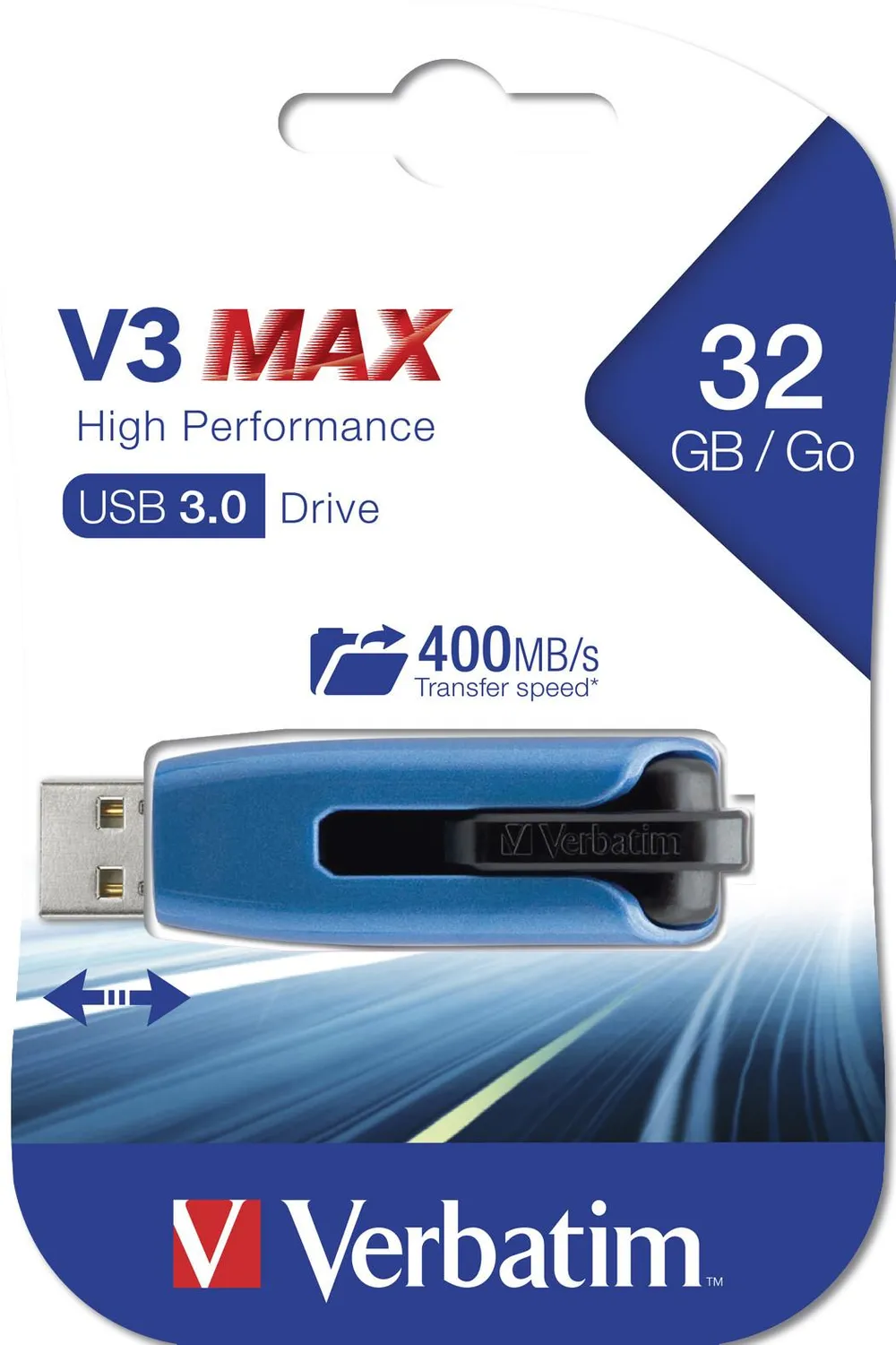 V3 Max USB 3.0 32 GB blau USB-Stick