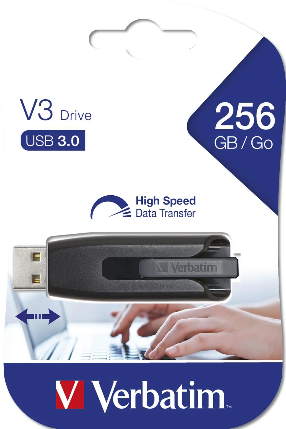 V3 USB 3.0 256 GB schwarz USB-Stick