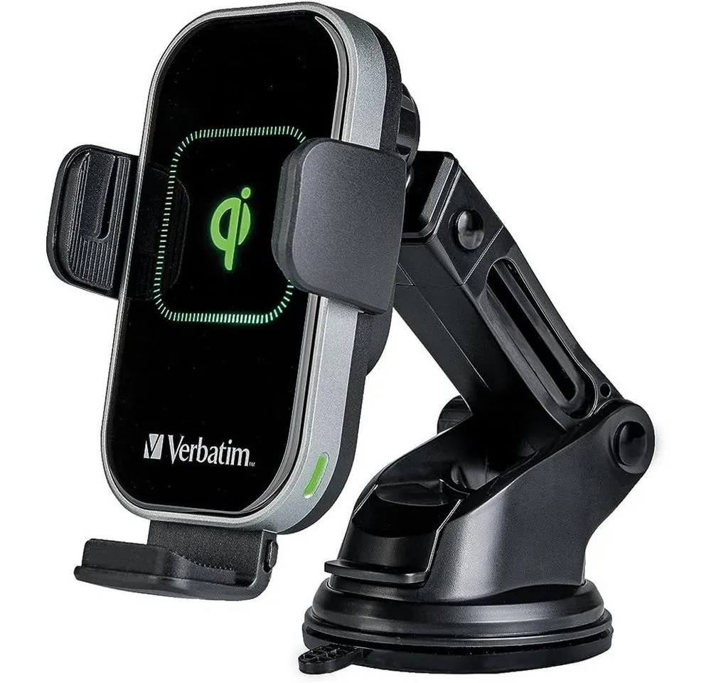 Verbatim FWC-02 Auto-Handyhalterung mit Wireless Ladefunktion Induktions-Ladegerät (für Qi-fähige Smartphones)