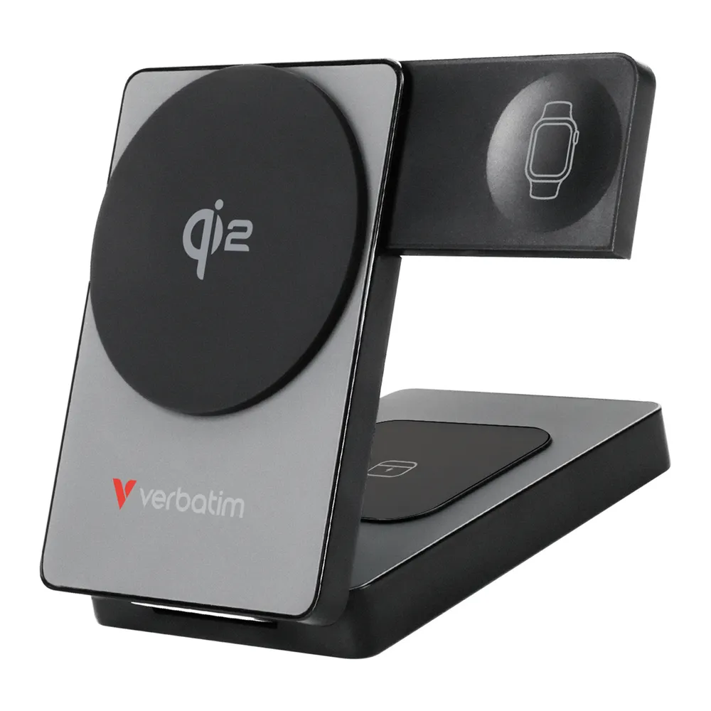 Verbatim Qi2 5000 mAh Powerbank Power Delivery 3.0 20W Grau