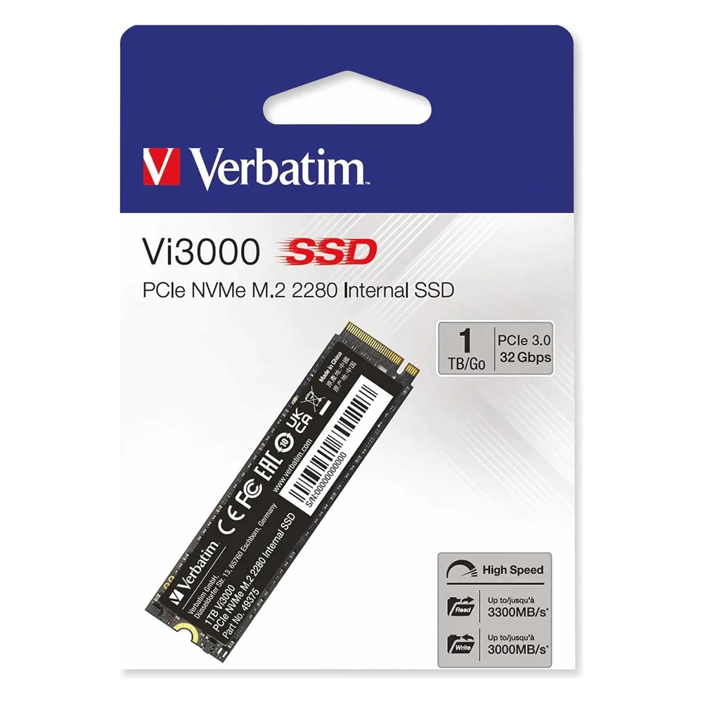 Vi3000 PCIe NVMe M.2 SSD 1TB, interne Festplatte
