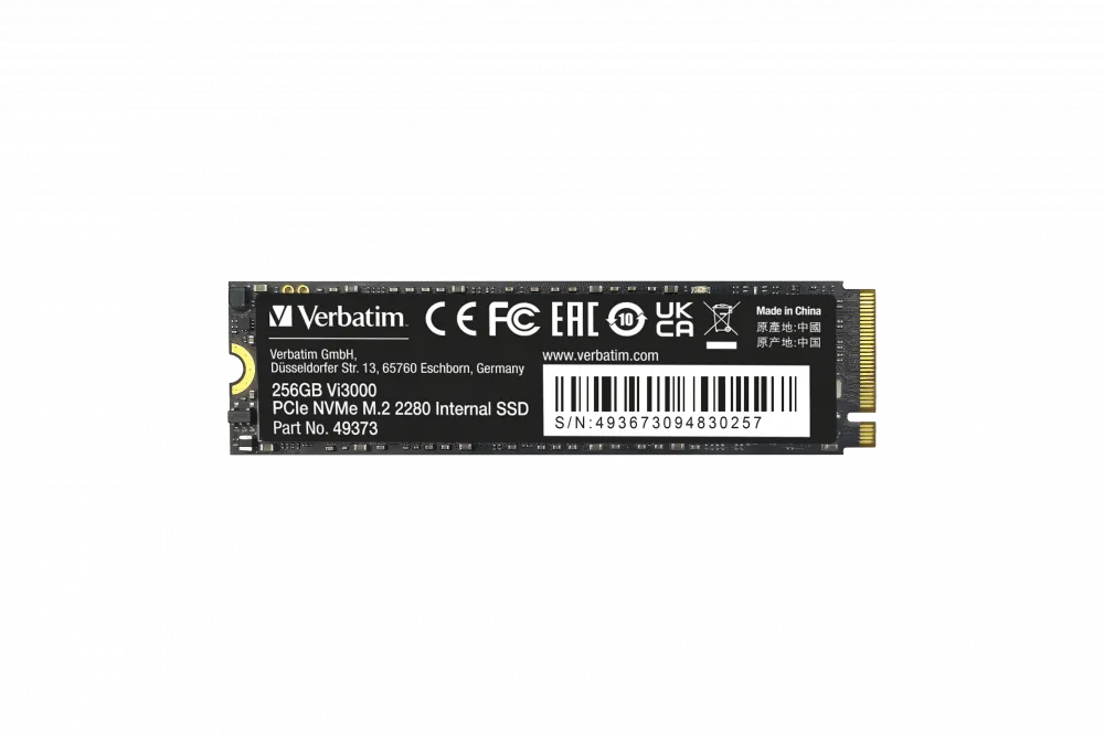 Vi3000 PCIe NVMe M.2 SSD 256GB, interne Festplatte (49373)