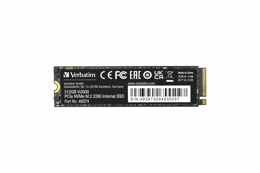 Vi3000 PCIe NVMe M.2 SSD 512GB, interne Festplatte (49374)