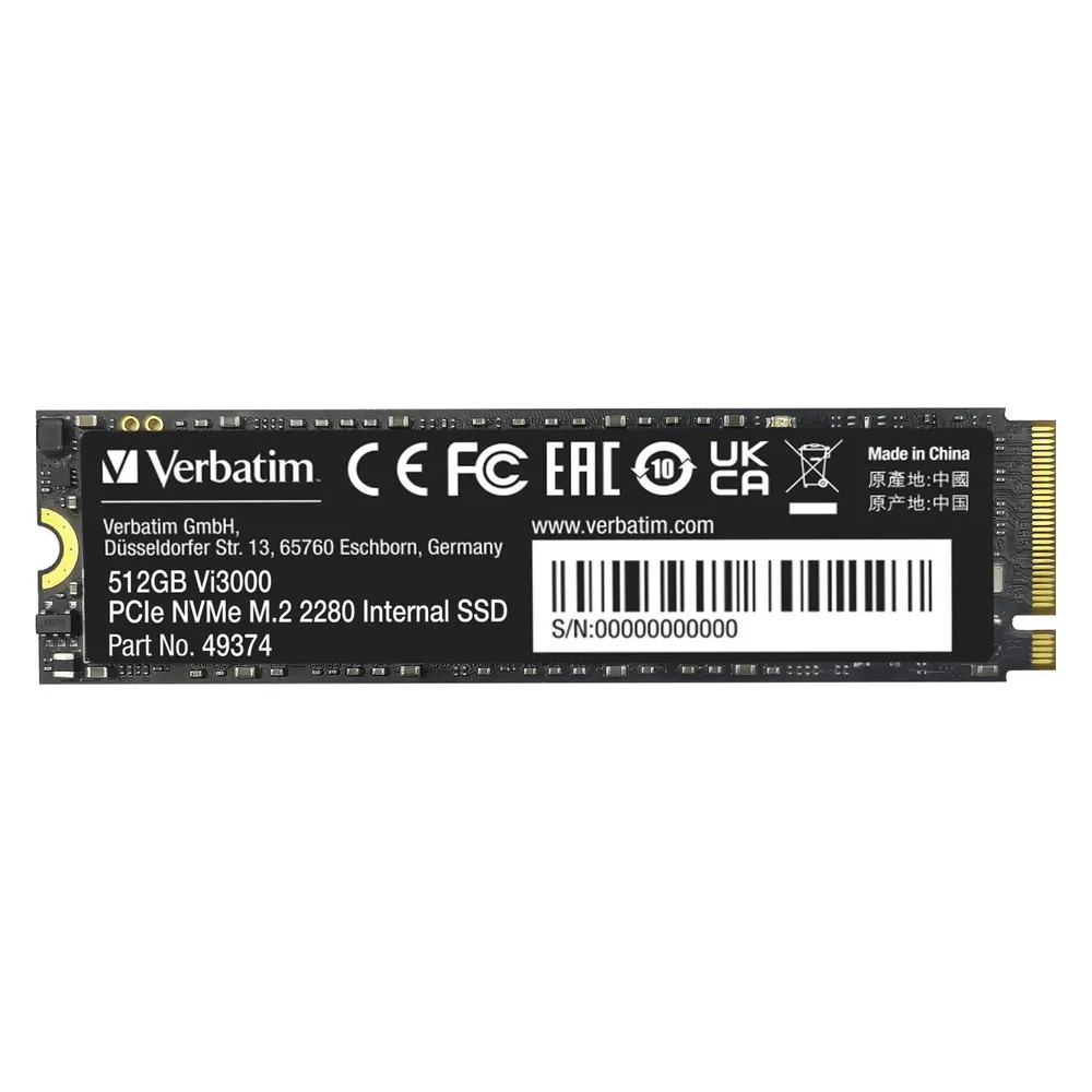 Vi3000 PCIe NVMe M.2 SSD 512GB, interne Festplatte