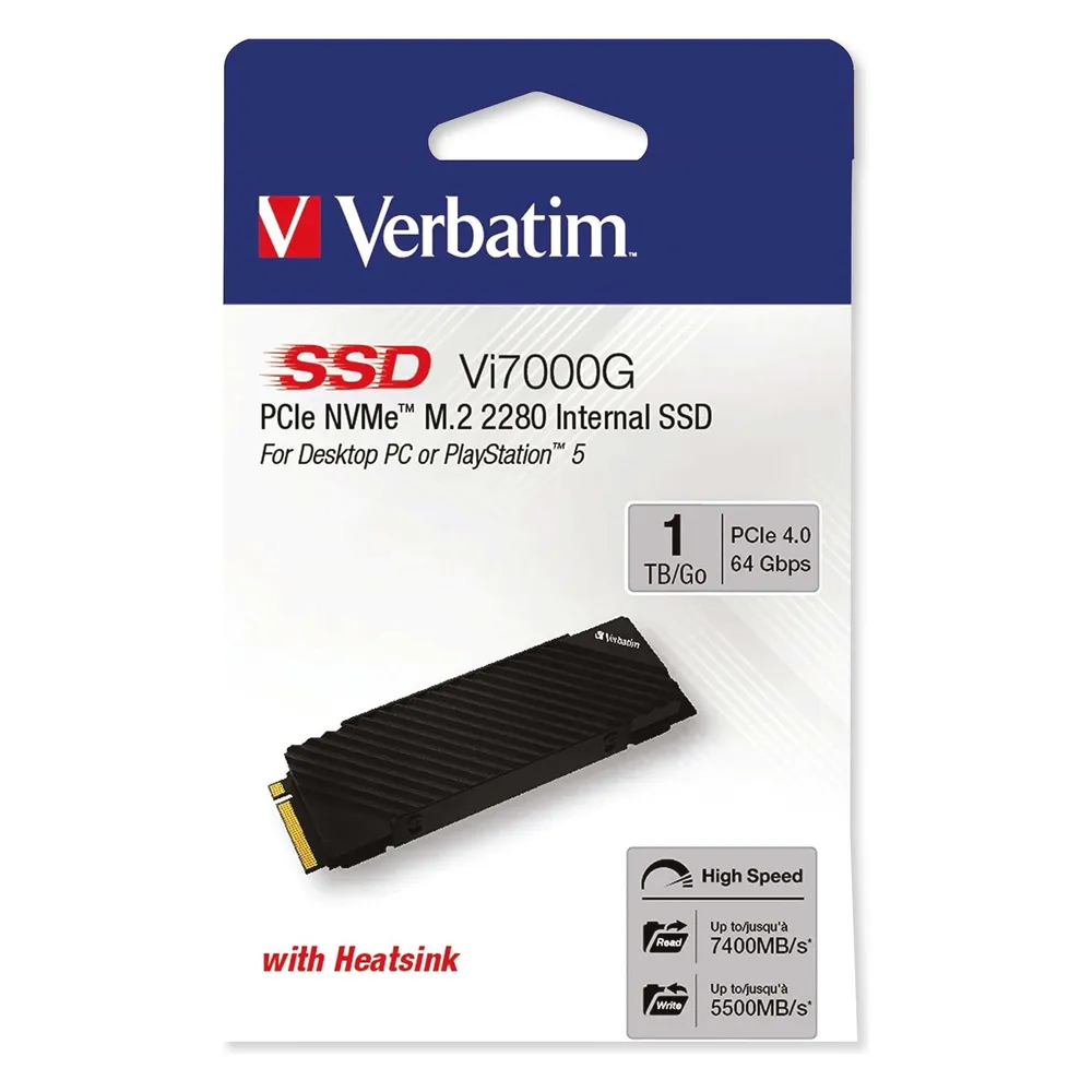 Vi7000 PCIe NVMe M.2 SSD 1TB, interne Gaming-Festplatte