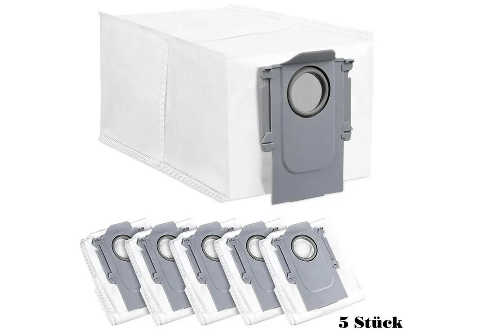 VERCO Staubsaugerbeutel Staubbeutel für Roborock S8 / S8 Plus, passend für Für Roborock, 5 St., Ersatz Staub Beutel für die Absaug Basis Station