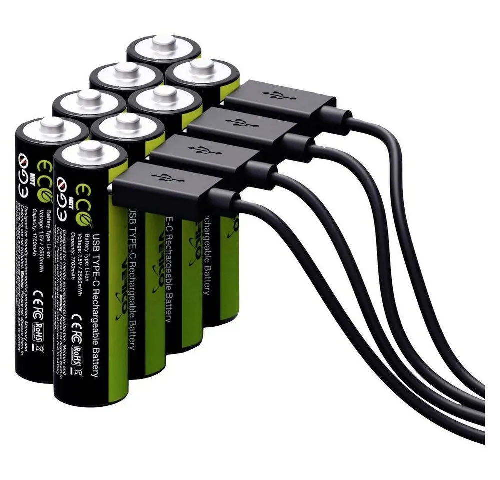 Verico Mignon (AA)-Akku Li-Ion 1700 mAh 1.5 V 8 St 1BTOV-A1WECD-NN Akku