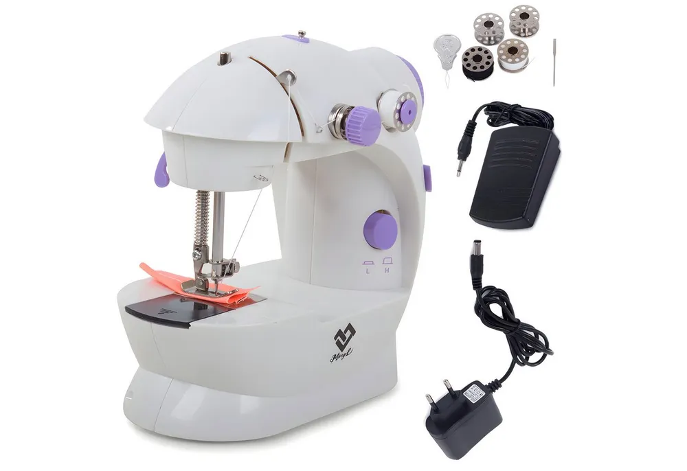 VERK GROUP Nähmaschine Mini Handnähmaschine, inkl. Fußpedal