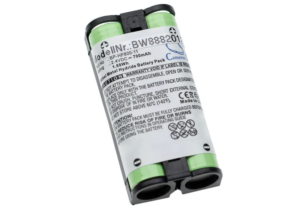 Akku Ersatz für Baugleiche Originalteilebezeichnung Sony 9-885-218-43, BP-HP800-11 für Kopfhörer (700mAh, 2,4V, NiMH) 700 mAh