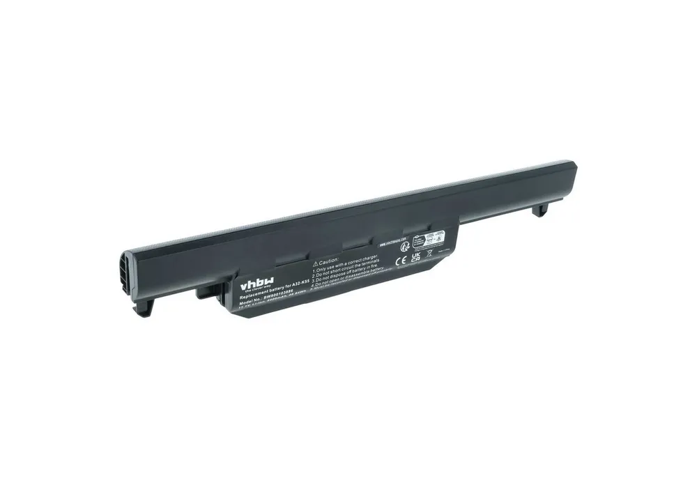 vhbw Akku Ersatz für Asus A33-K55, A32-K55, A41-K55 für Notebook, Netbook Laptop-Akku Akku Li-Ion 4400 mAh (11,1 V, 1 St), Leistungsfähiger Austausch-Akku für Notebook, Wiederaufladbar, Jede