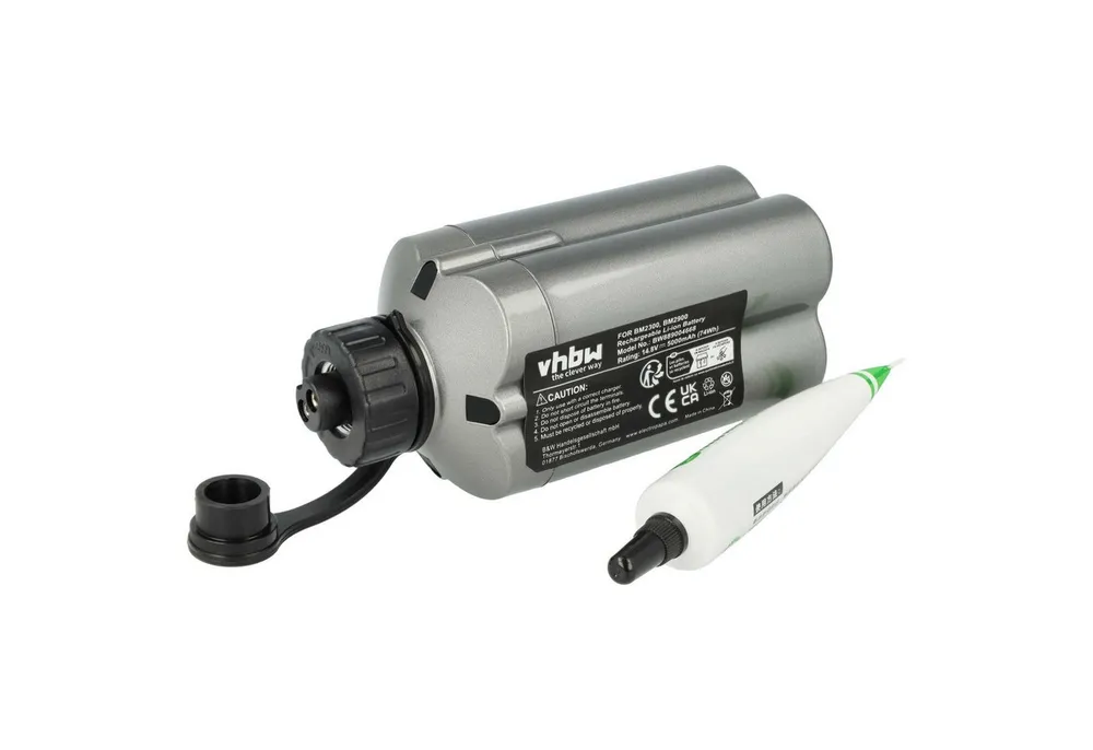 vhbw Akku passend für Daiwa Leobritz 200J, S500J, 300J Angelrolle (5000 Akku Akku Li-Ion 5000 mAh (14,8 V, 1 St), Leistungsfähiger Austausch-Akku für Angelrolle, Wiederaufladbar
