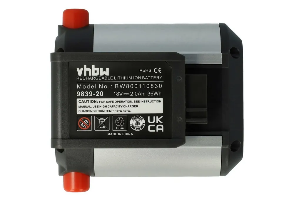 vhbw Akku passend für Gardena TCS Li-18/20 (8866-20) Rasenmäher / Akku Akku Li-Ion 2000 mAh (18 V, 1 St), Leistungsfähiger Austausch-Akku für Rasenmäher Grasschere