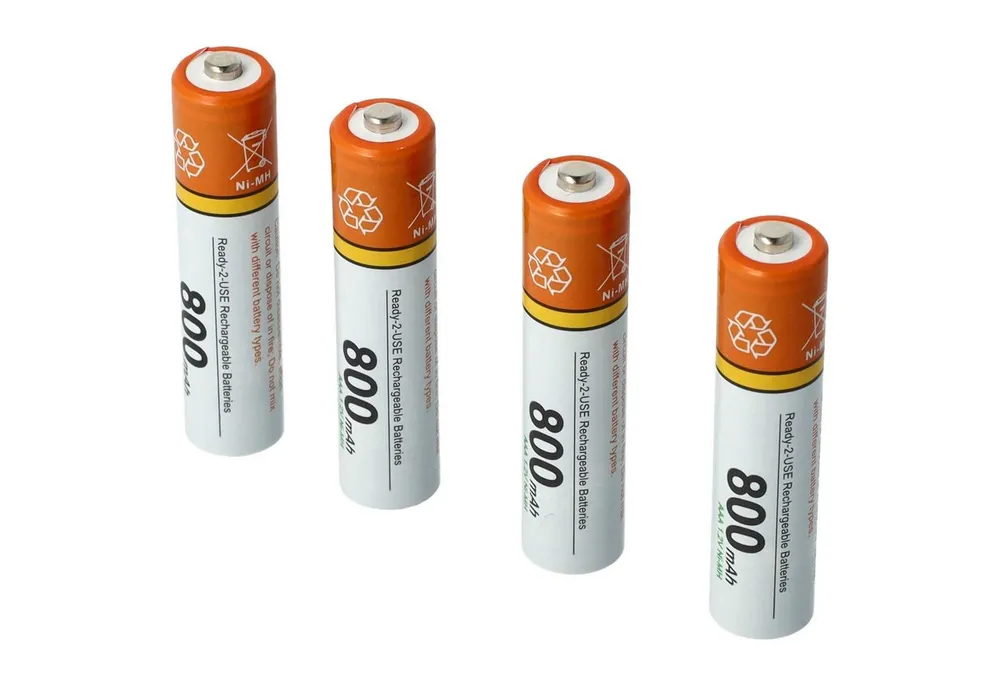 vhbw Akku passend für Gigaset Comfort 550HX, 500HX, 550, 500 Akku Akku NiMH 800 mAh (1,2 V, 4 St), Leistungsfähige Austausch-Akkus für Telefon, Festnetz oder schnurloses