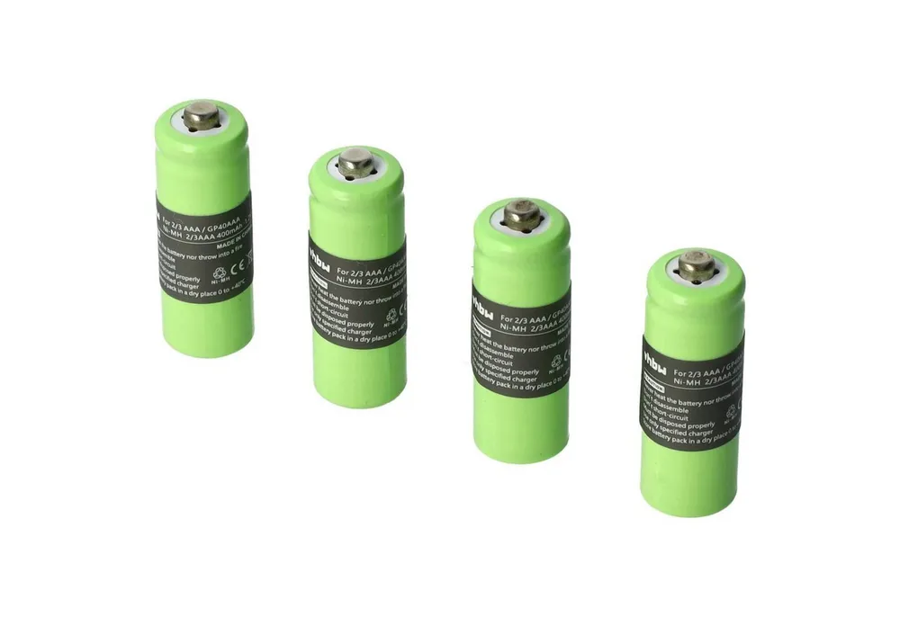 vhbw Akku passend für Hagenuk Classico Mobilfunk (400 mAh, 1,2 V, NiMH) Akku Akku NiMH 400 mAh (1,2 V, 4 St), Leistungsfähige Austausch-Akkus für Telefon, Festnetz oder schnurloses