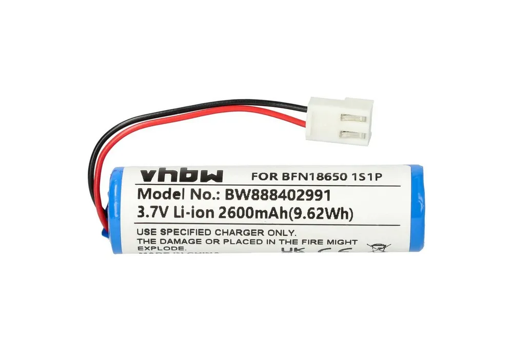 vhbw Akku passend für Leifheit Classic 51102 Fenstersauger (2600 mAh, 3,7 Staubsauger-Akku Akku Li-Ion 2600 mAh (3,7 V, 1 St), Leistungsfähiger Austausch-Akku für Ihren Fensterreinigungsroboter