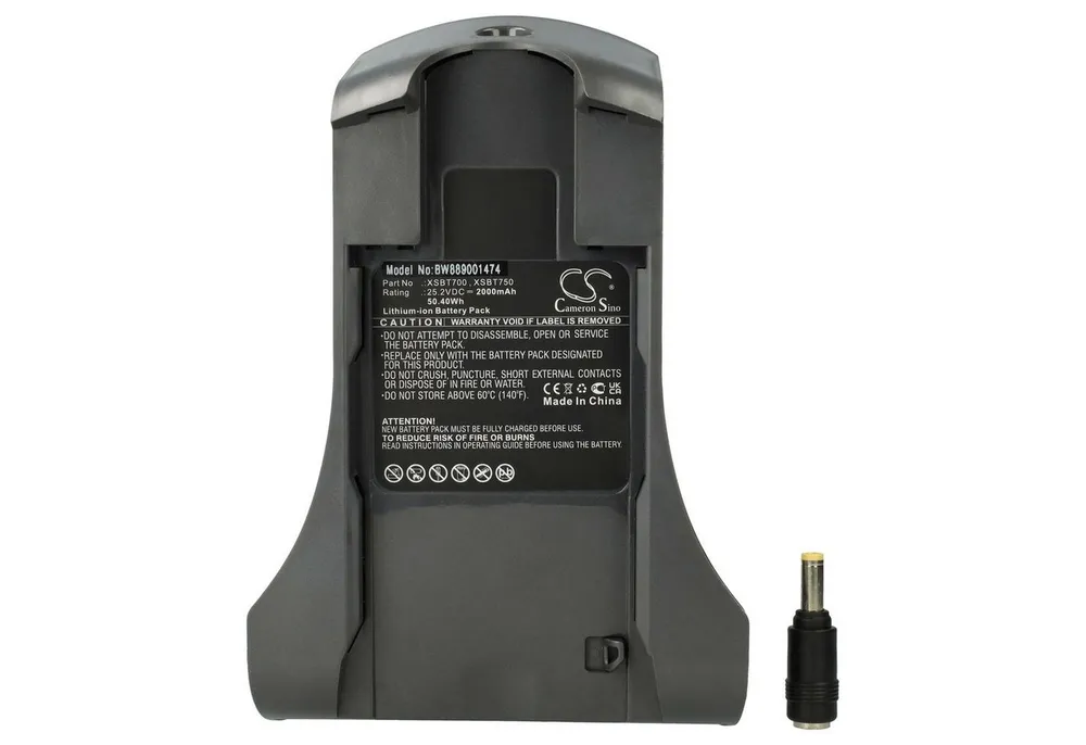 vhbw Akku passend für Shark DuoClean IZ201, IZ251 Staubsauger (2000 mAh, Staubsauger-Akku Akku Li-Ion 2000 mAh (25,2 V, 1 St), Leistungsfähiger Austausch-Akku für Ihren Staubsauger