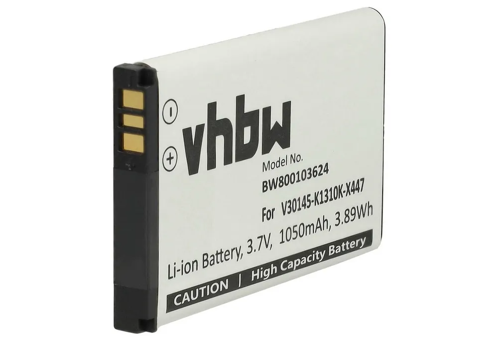 vhbw Akku passend für Siemens Gigaset SL910H, SL910, SL910A Festnetz & DECT Akku Akku Li-Ion 1050 mAh (3,7 V, 1 St), Leistungsfähiger Austausch-Akku für Telefon, Festnetz oder schnurloses